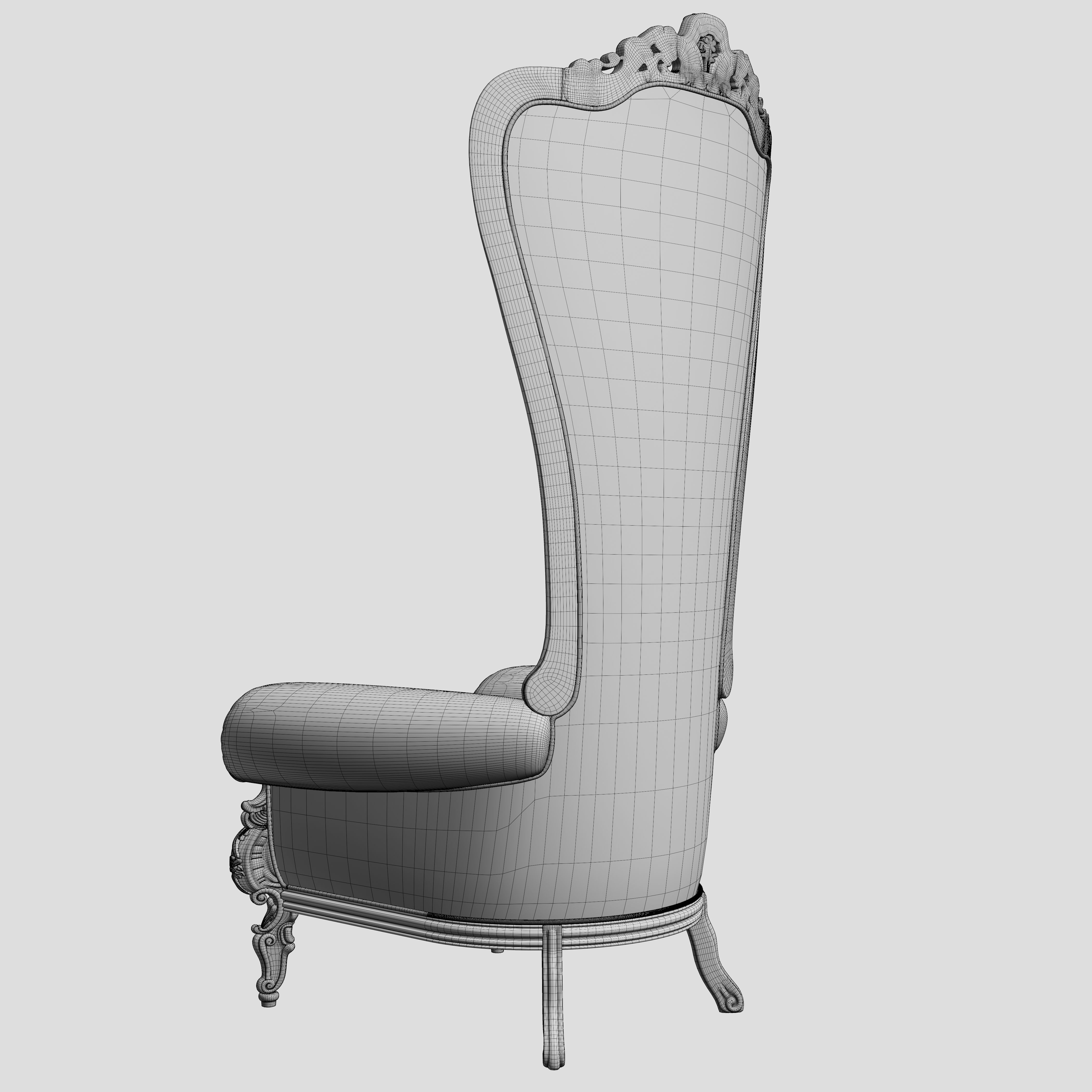 Throne Chair 3D model_19