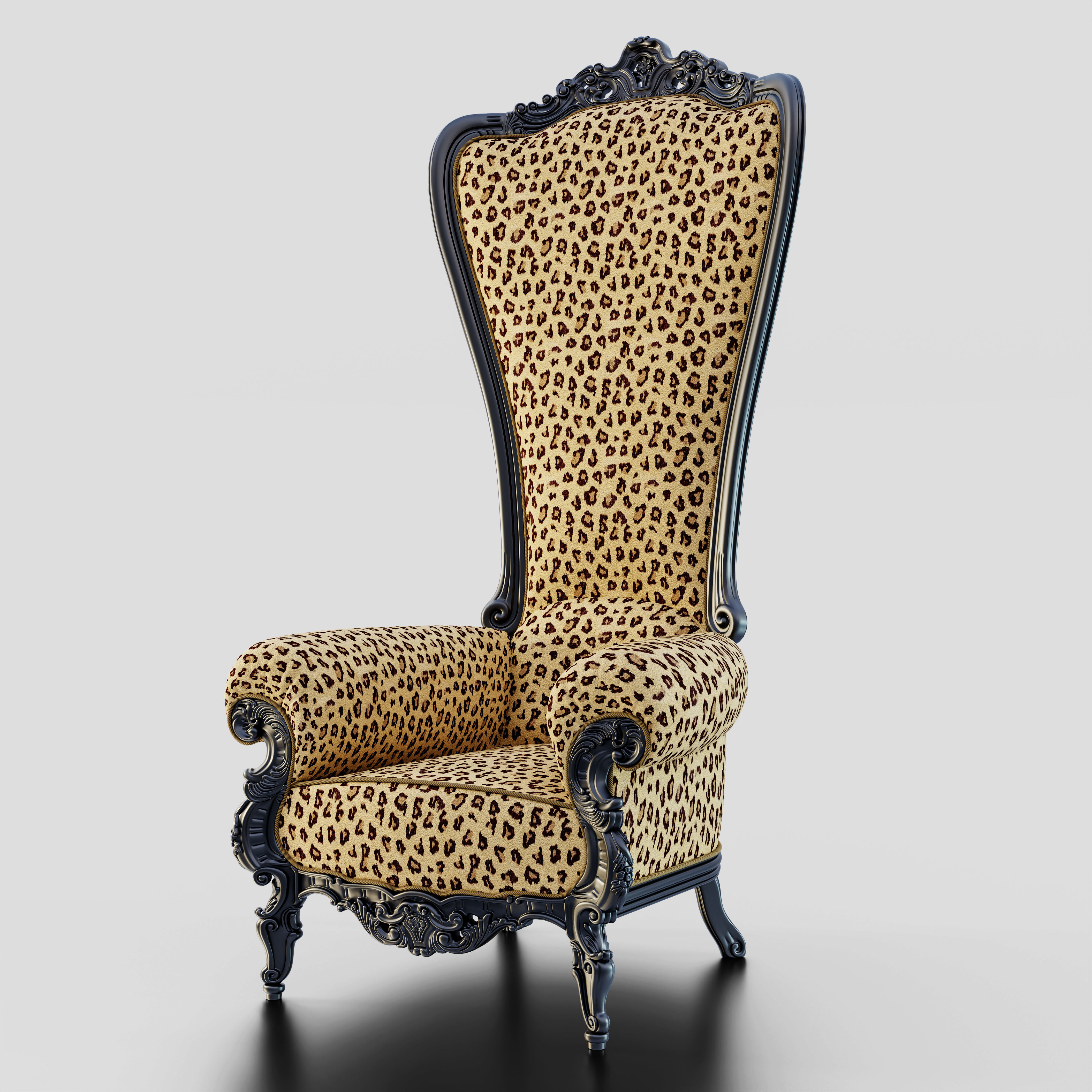 Throne Chair 3D model_7