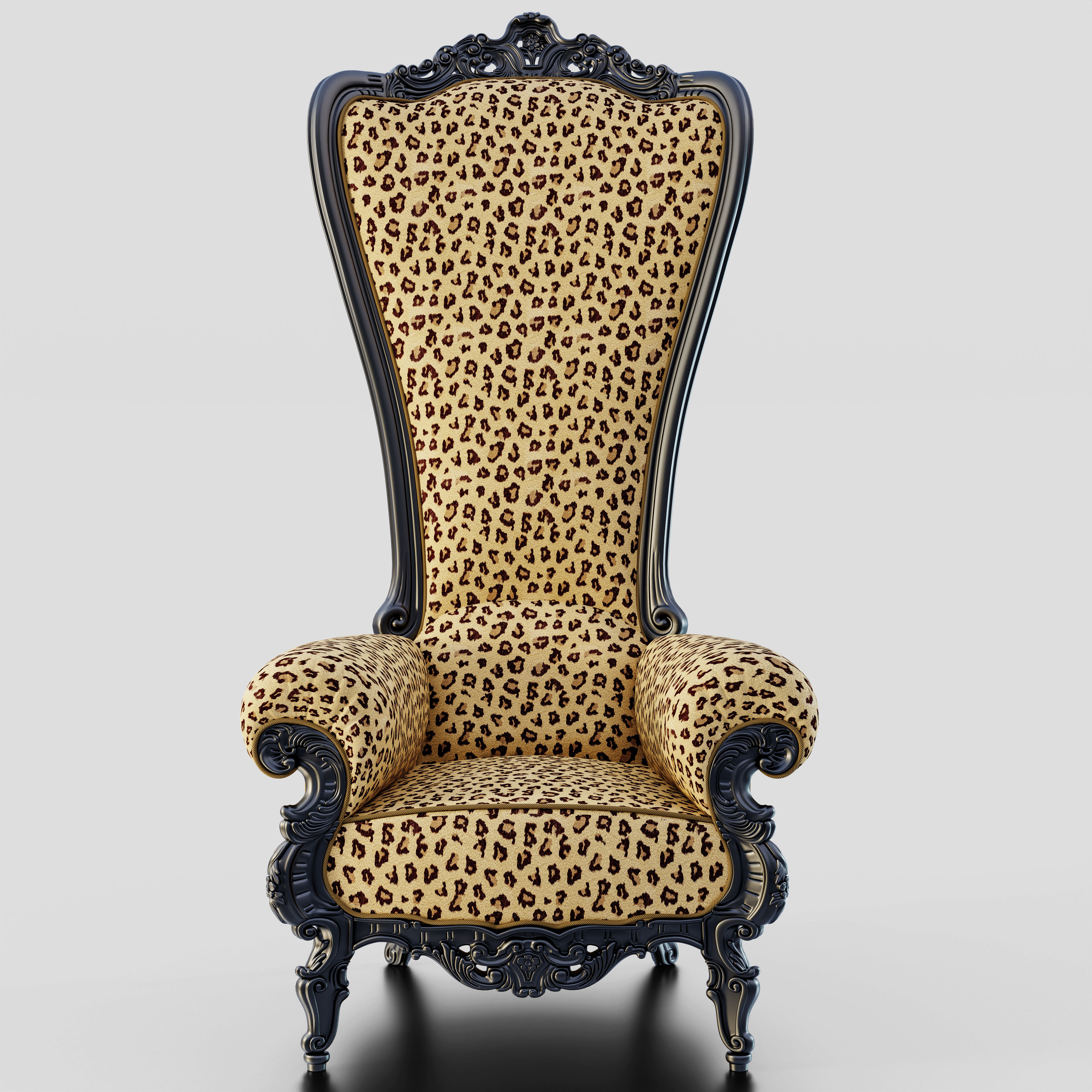 Throne Chair 3D model_6