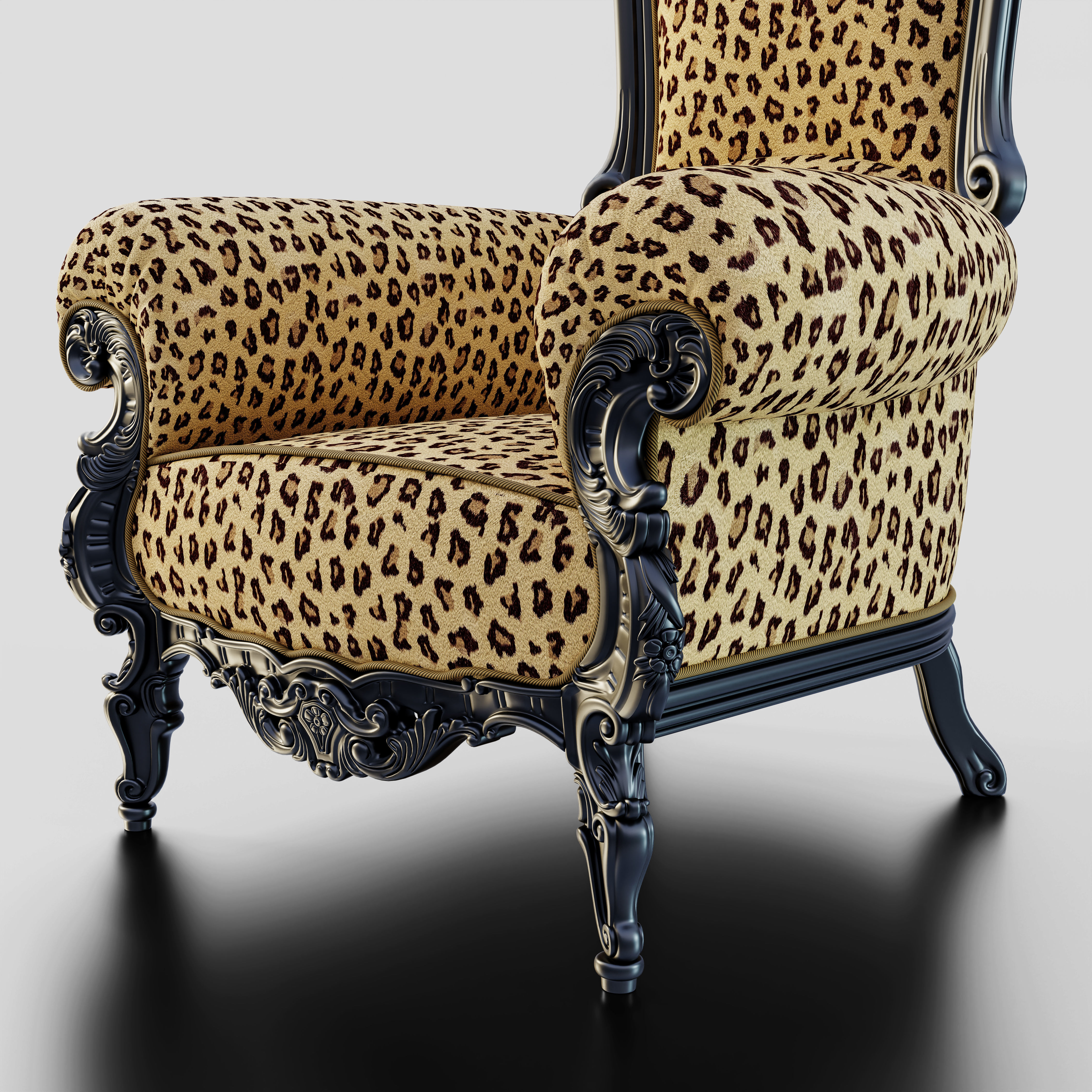 Throne Chair 3D model_8