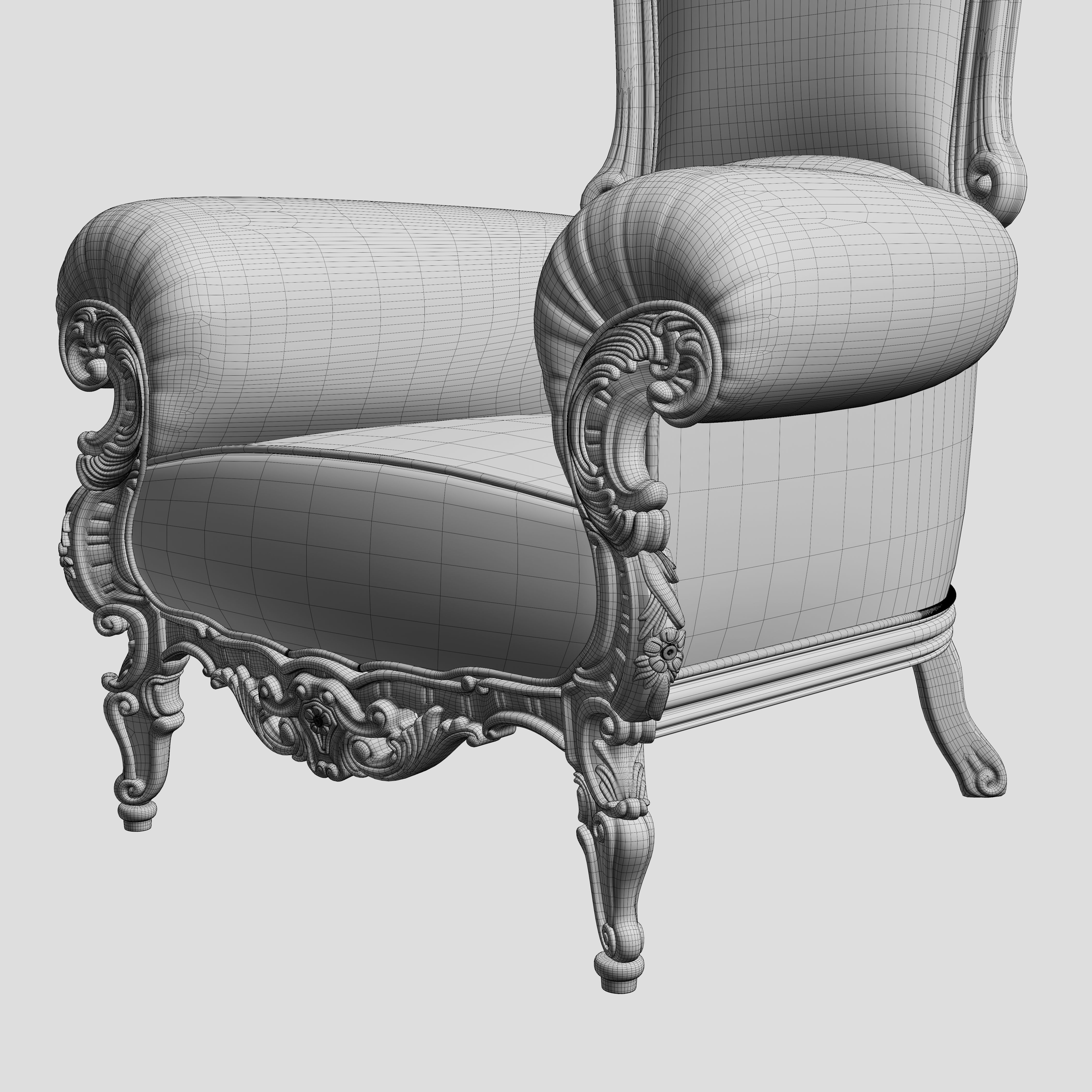Throne Chair 3D model_18