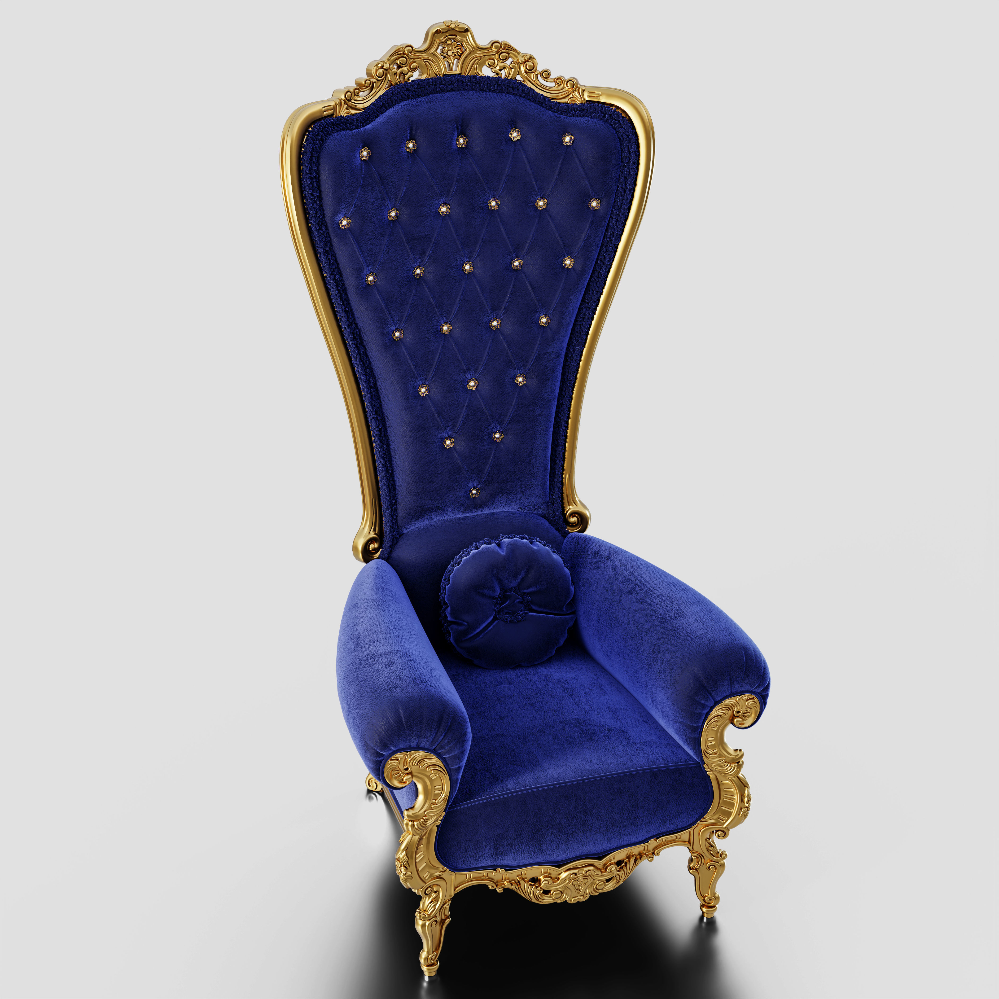 Throne Chair 3D model_5