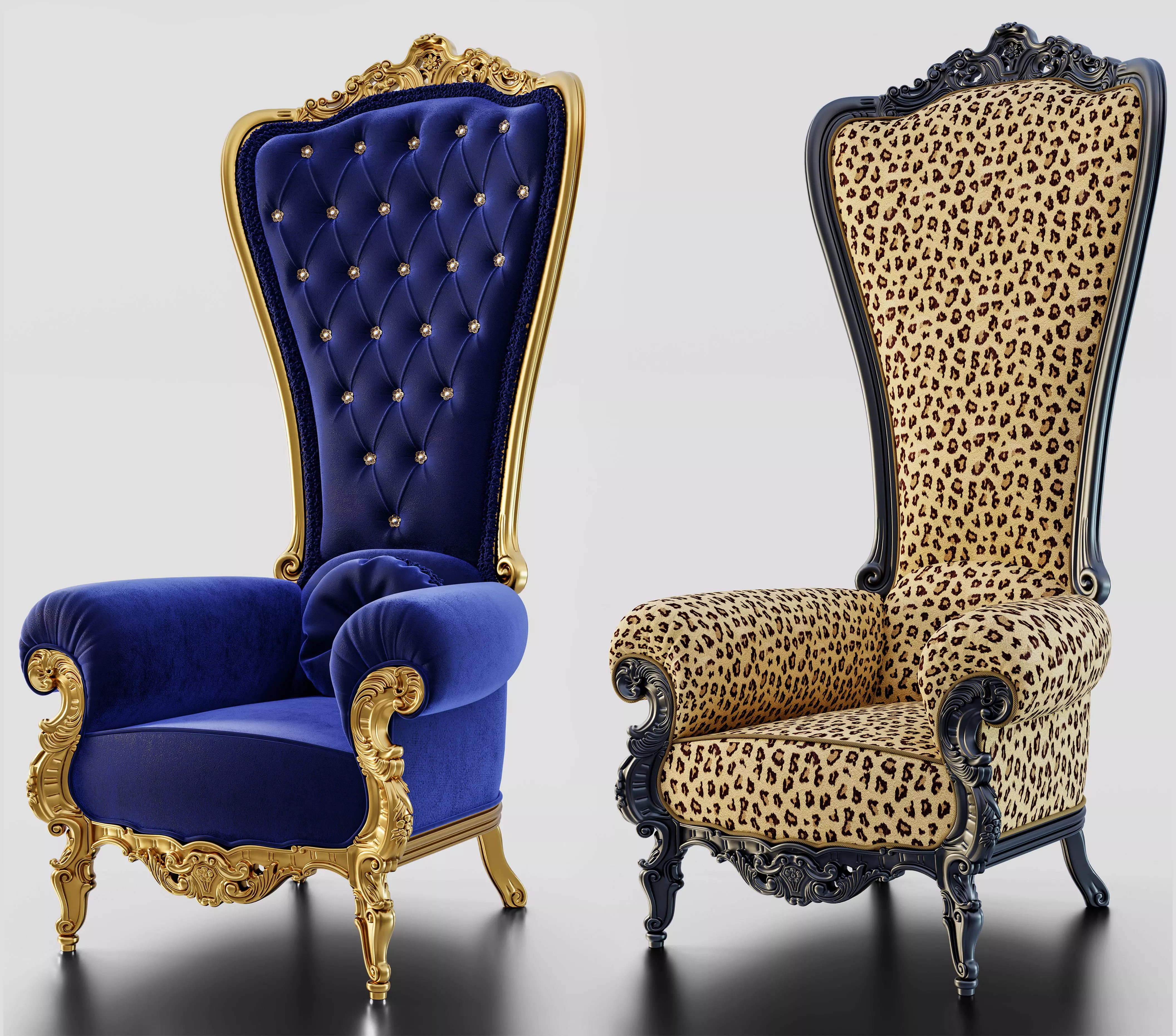 Throne Chair 3D model_0