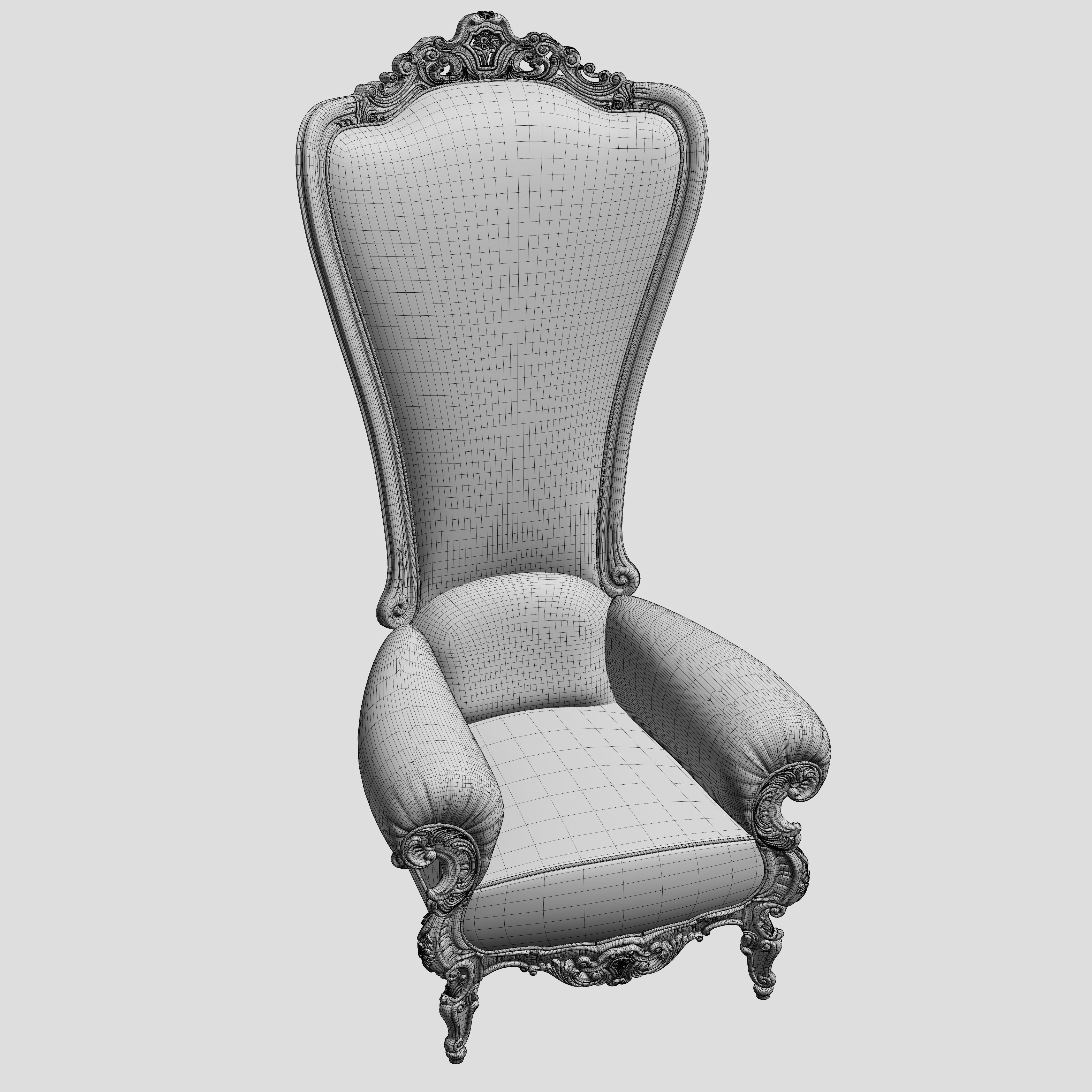 Throne Chair 3D model_20