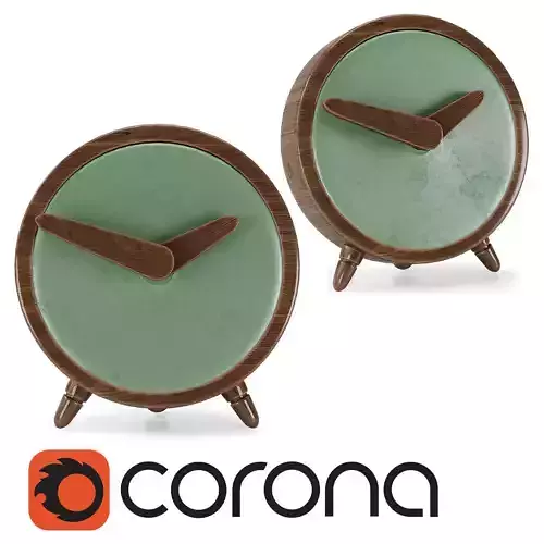 STYLISH TABLE CLOCK ATOMO GRAPHITE