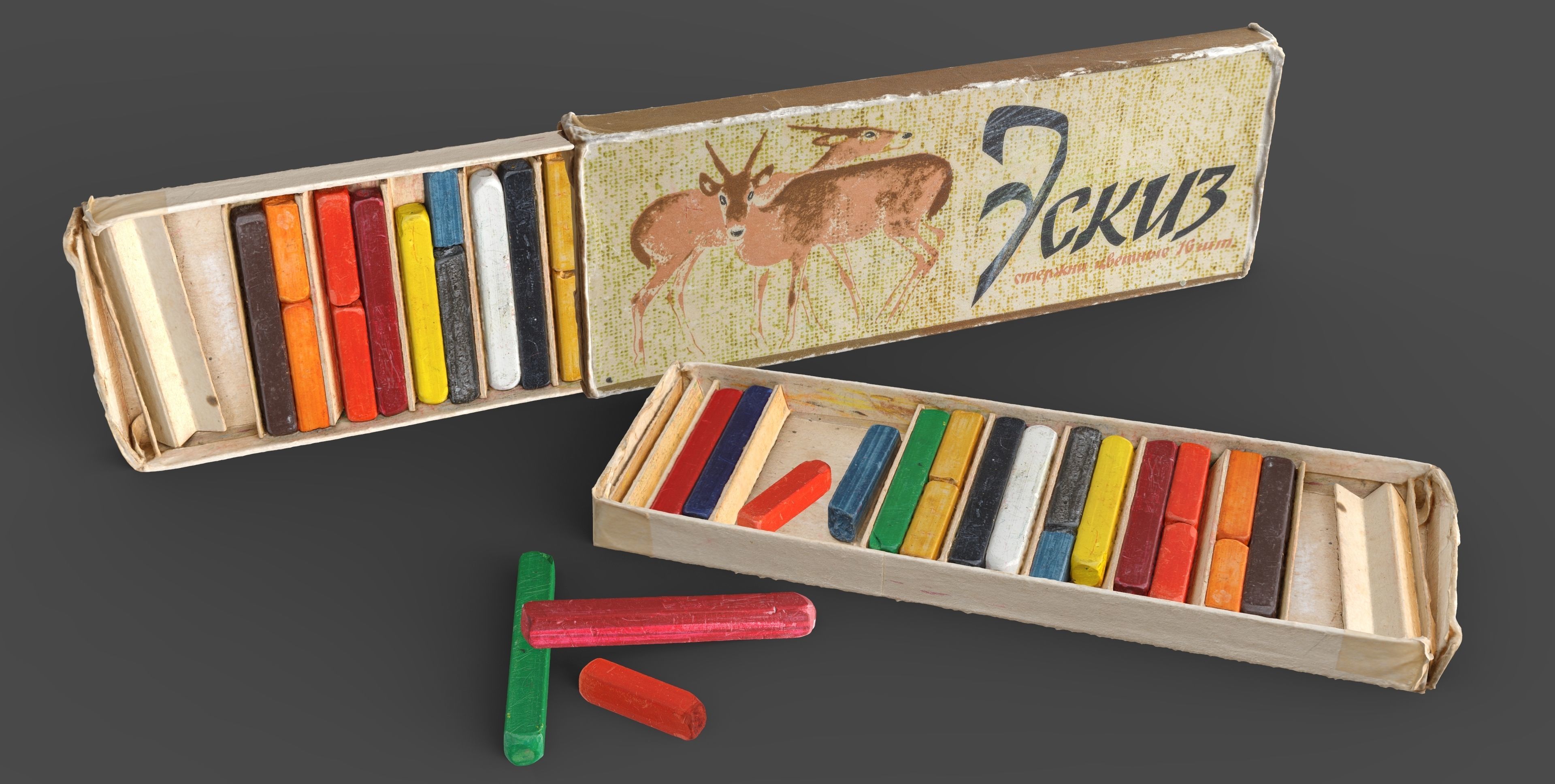 Colored Pensil Rodes Low-poly 3D model_5