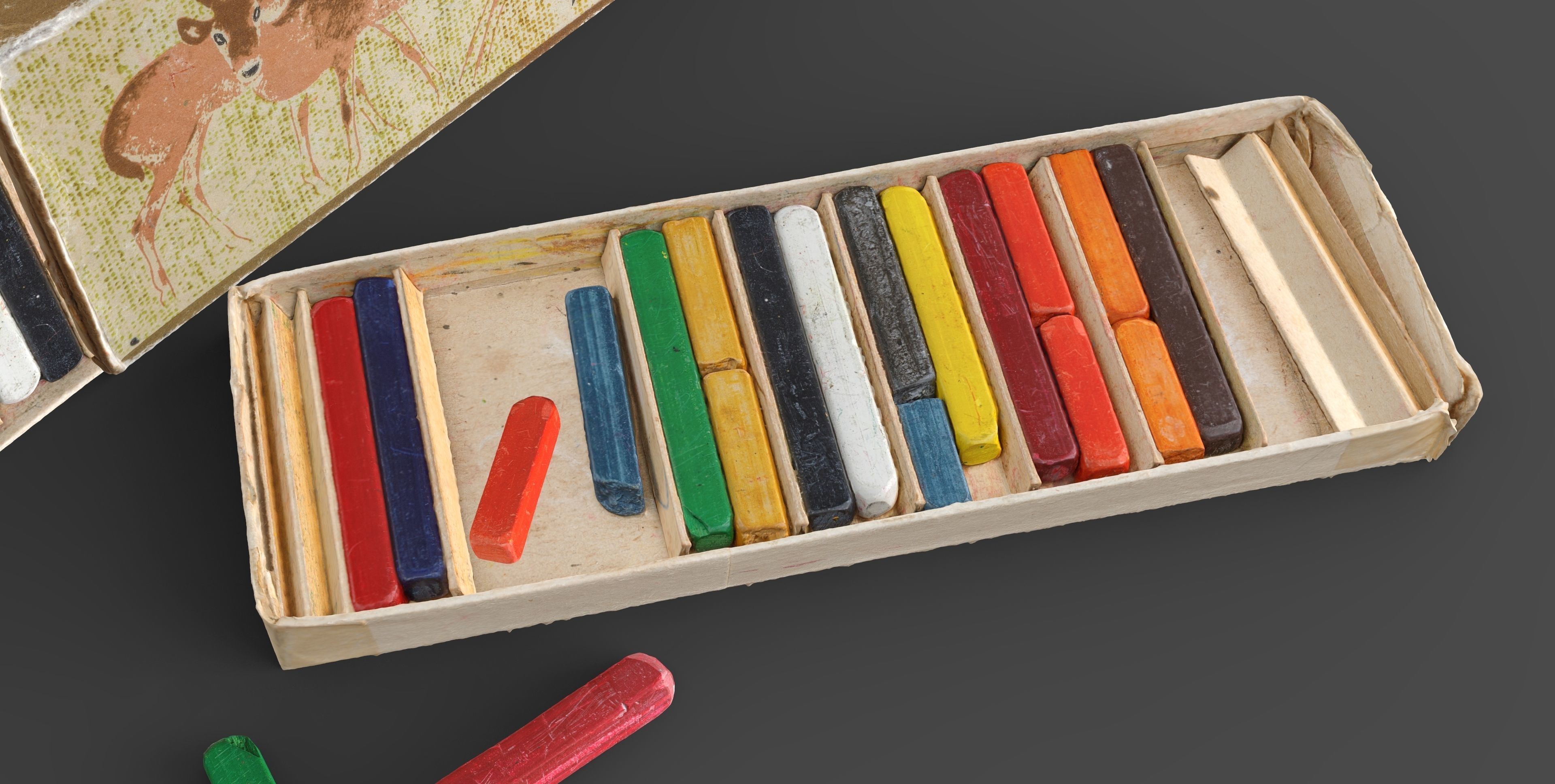 Colored Pensil Rodes Low-poly 3D model_4