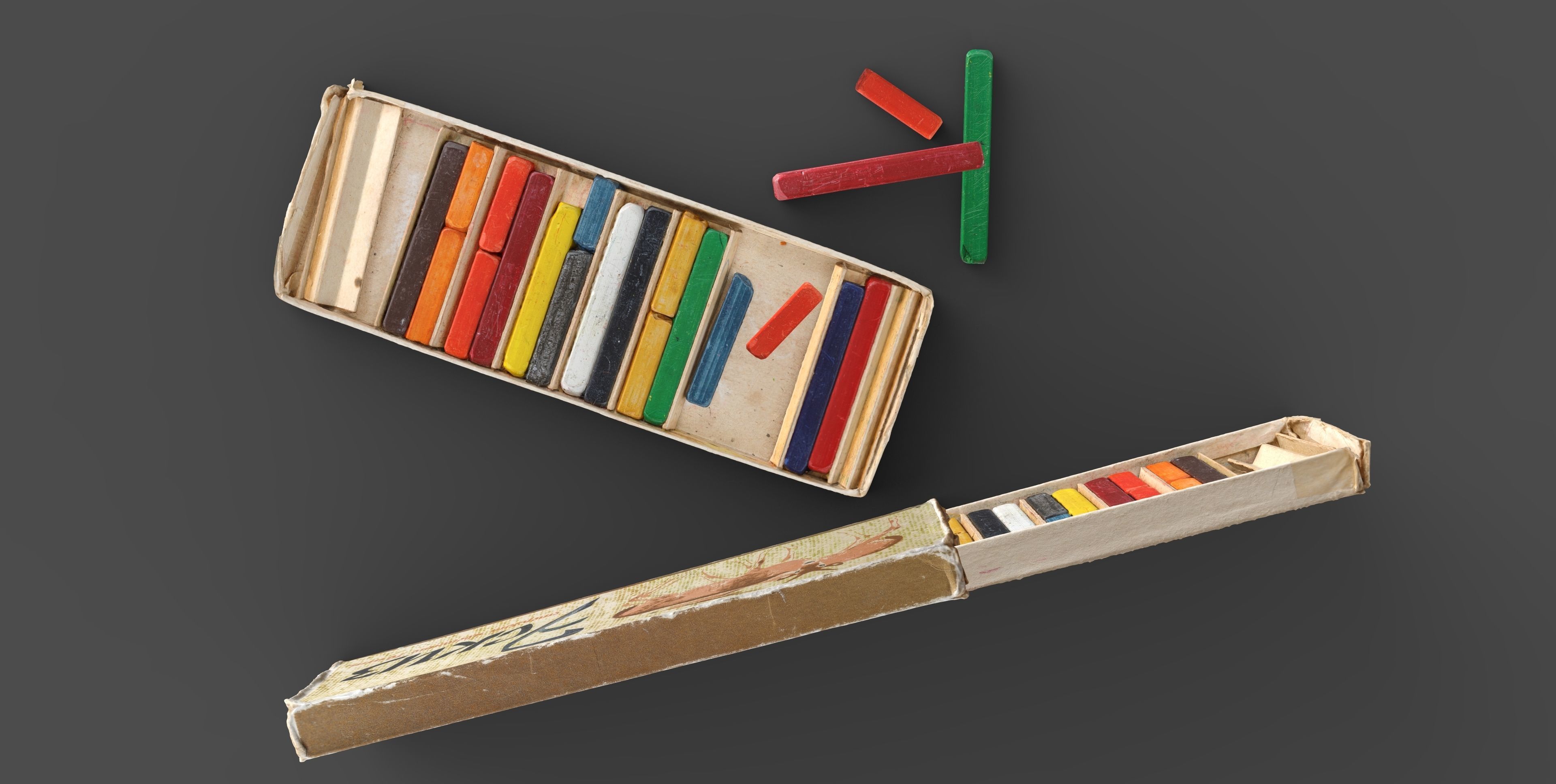 Colored Pensil Rodes Low-poly 3D model_3