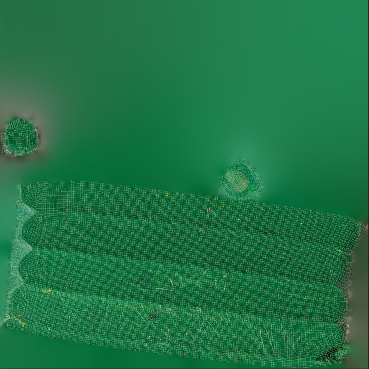 Colored Pensil Rodes Low-poly 3D model_11