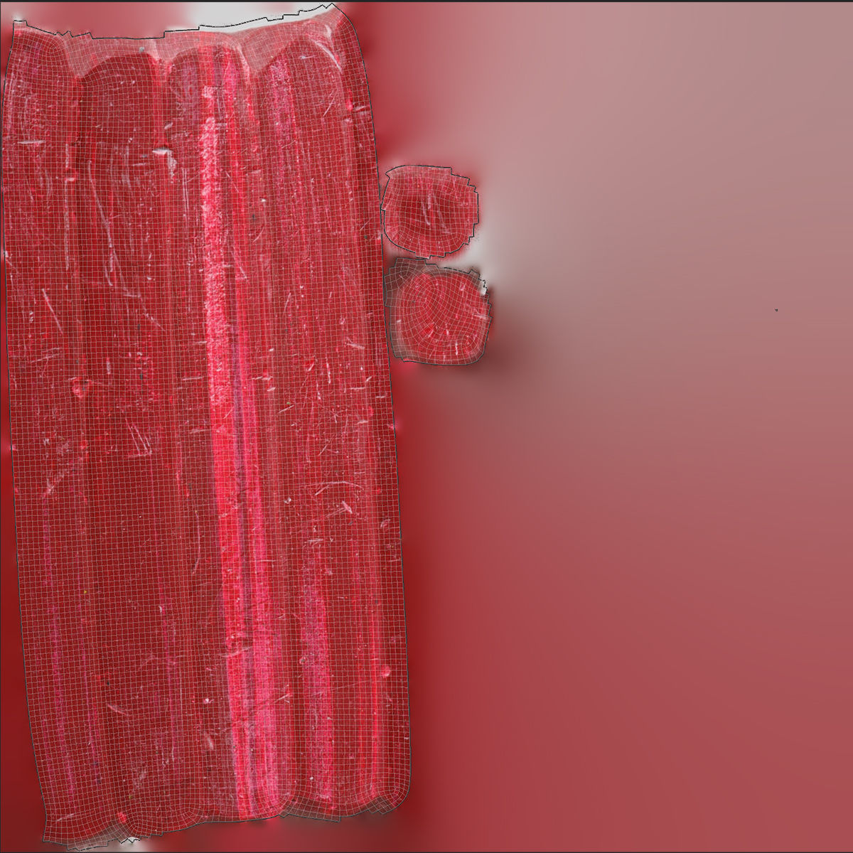 Colored Pensil Rodes Low-poly 3D model_12