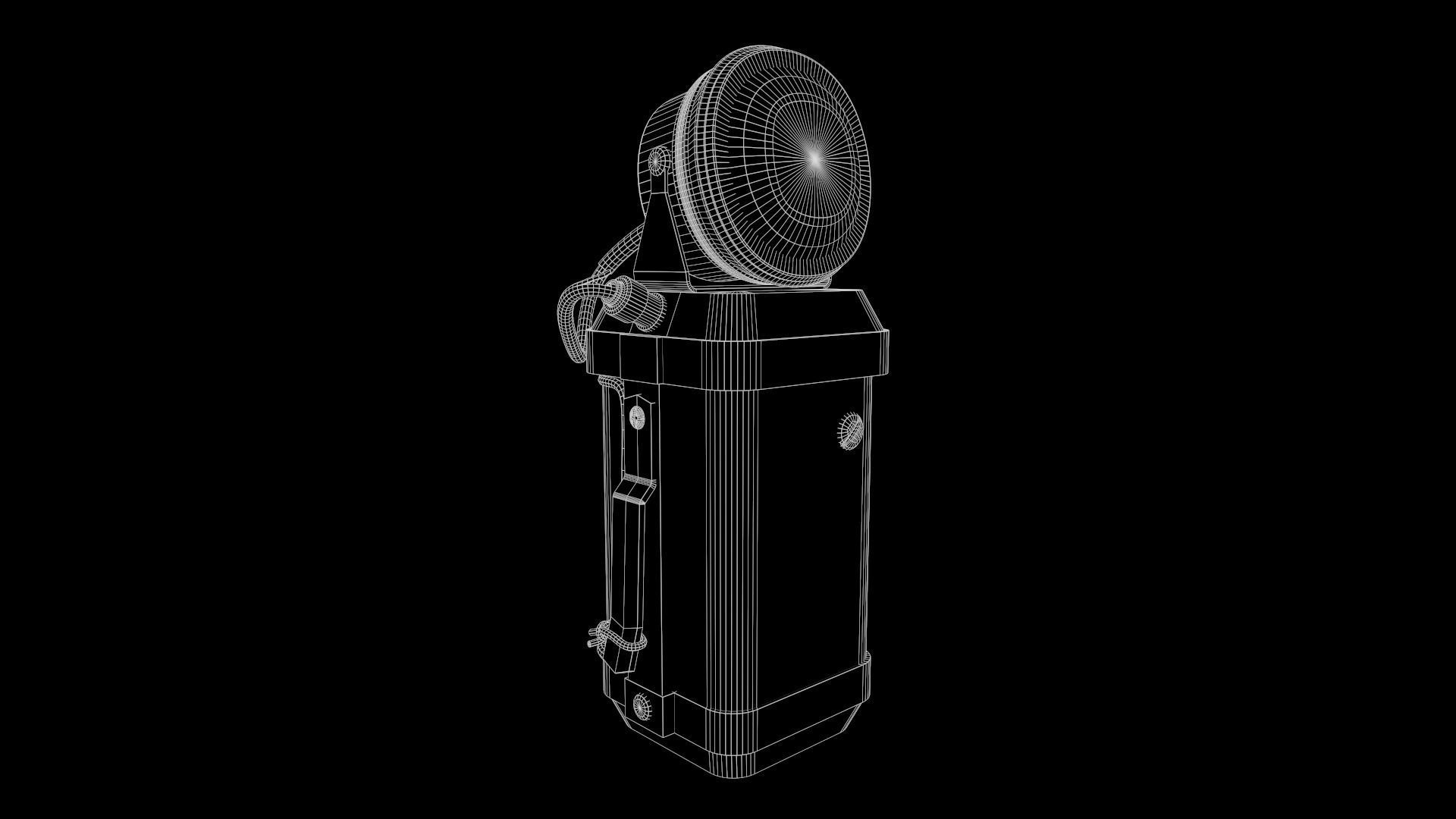 Old Mining Lantern - Game Ready - PBR Low-poly 3D model_7
