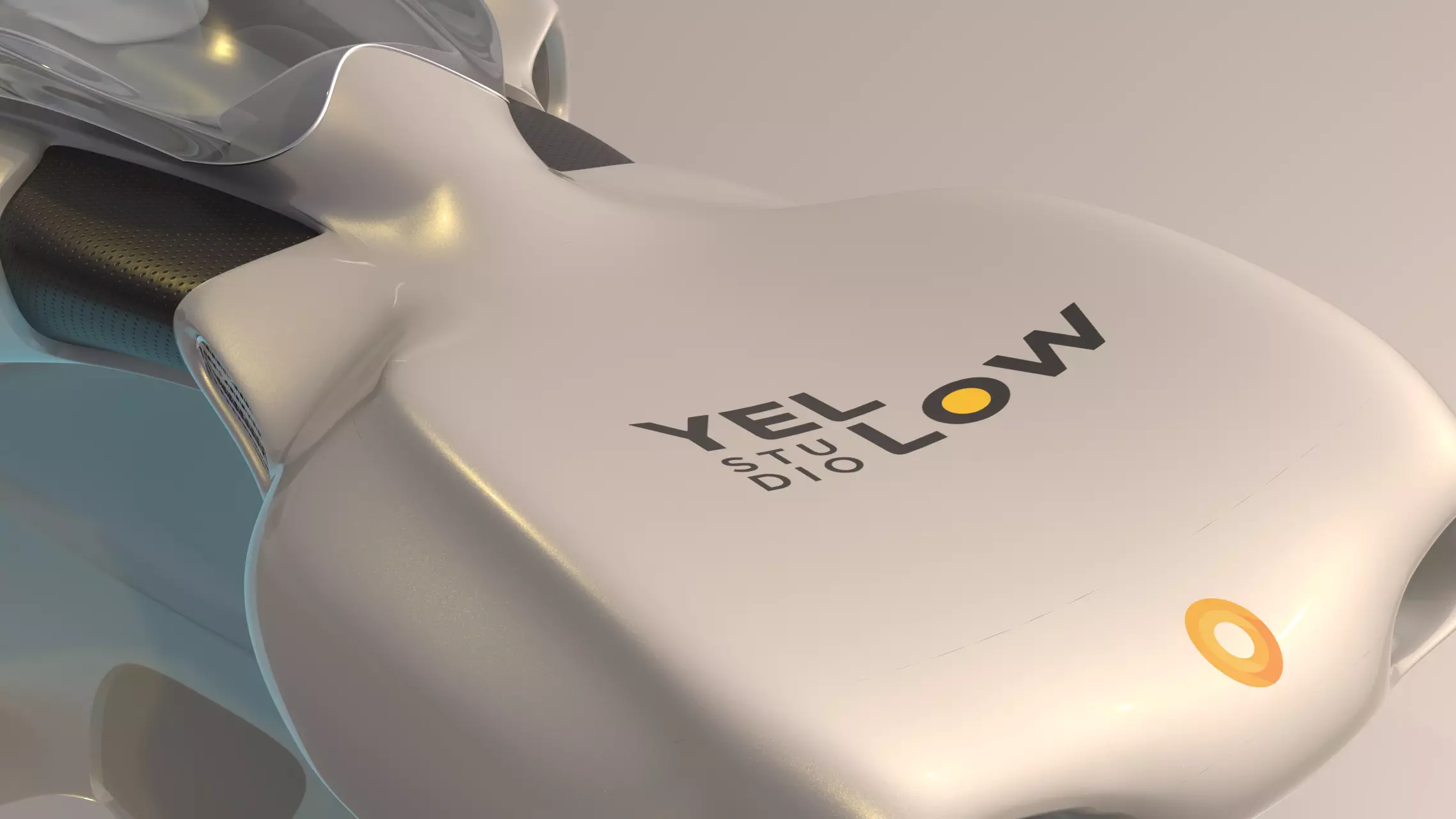 Futuristic Vehicle  Low-poly 3D model_0