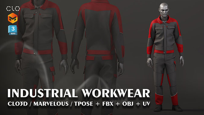 INDUSTRIAL WORK WEAR 3D model