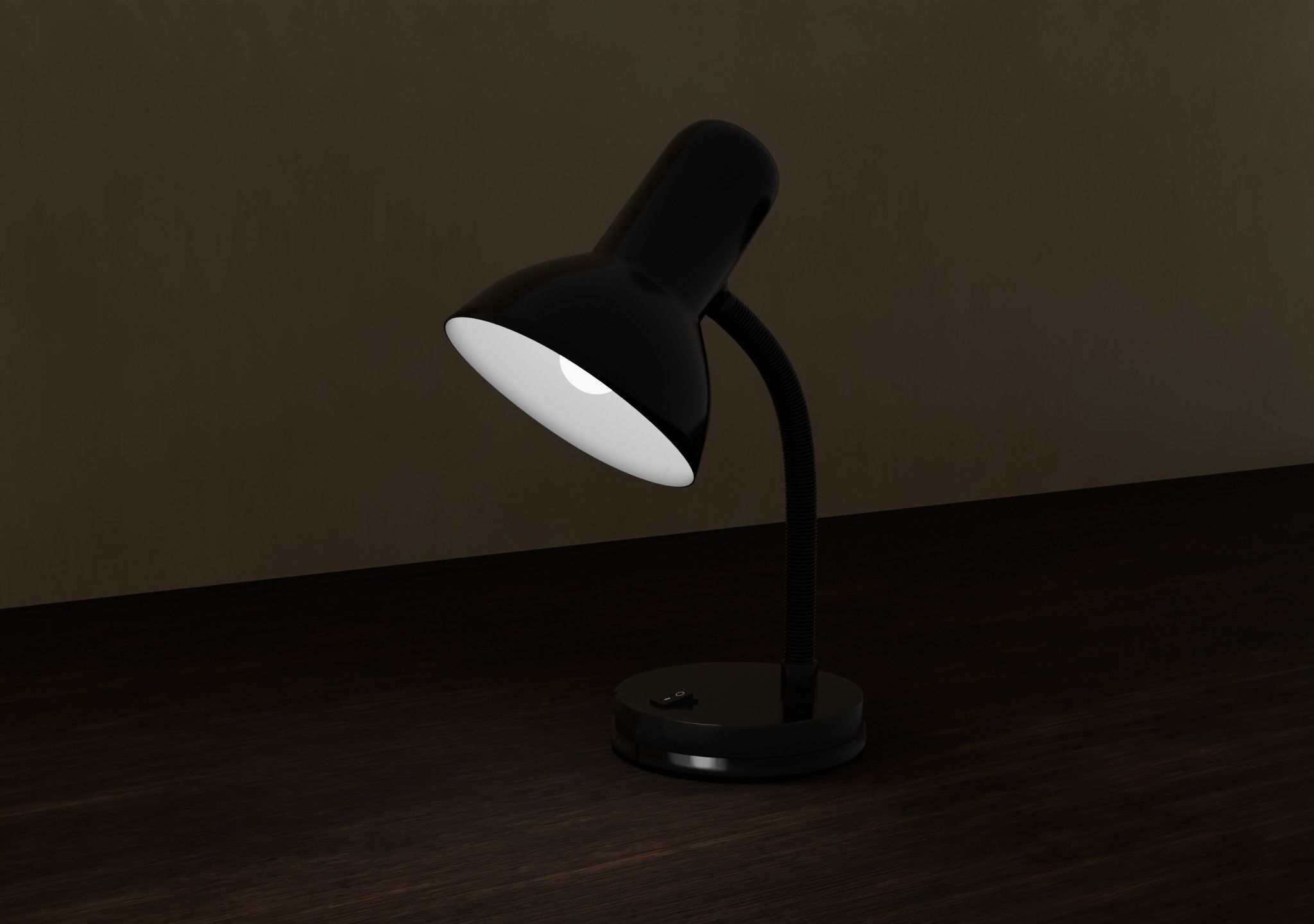 desk lamp Free 3D model Free low-poly 3D model_1