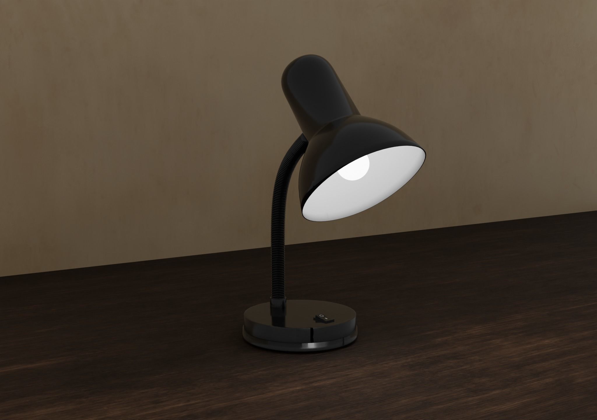 desk lamp Free 3D model Free low-poly 3D model_4