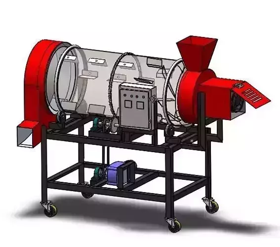 Rotary Dryer 3D model