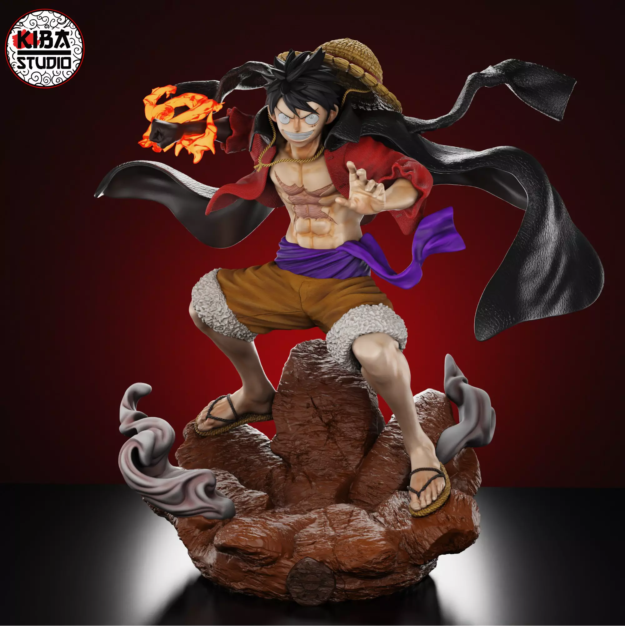 MONKEY D LUFFY BASE SIMPLE 3D print model