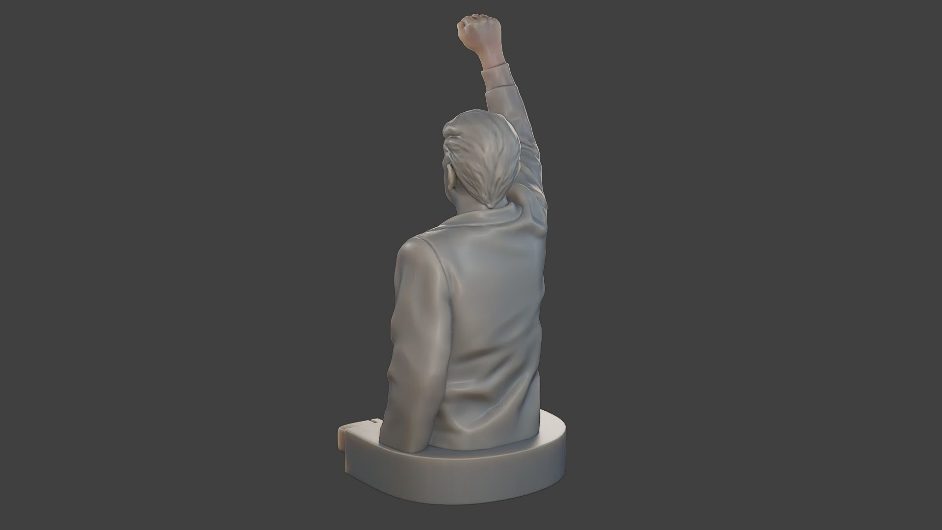 Donald Trump Fight Sculpture 3D print model_5