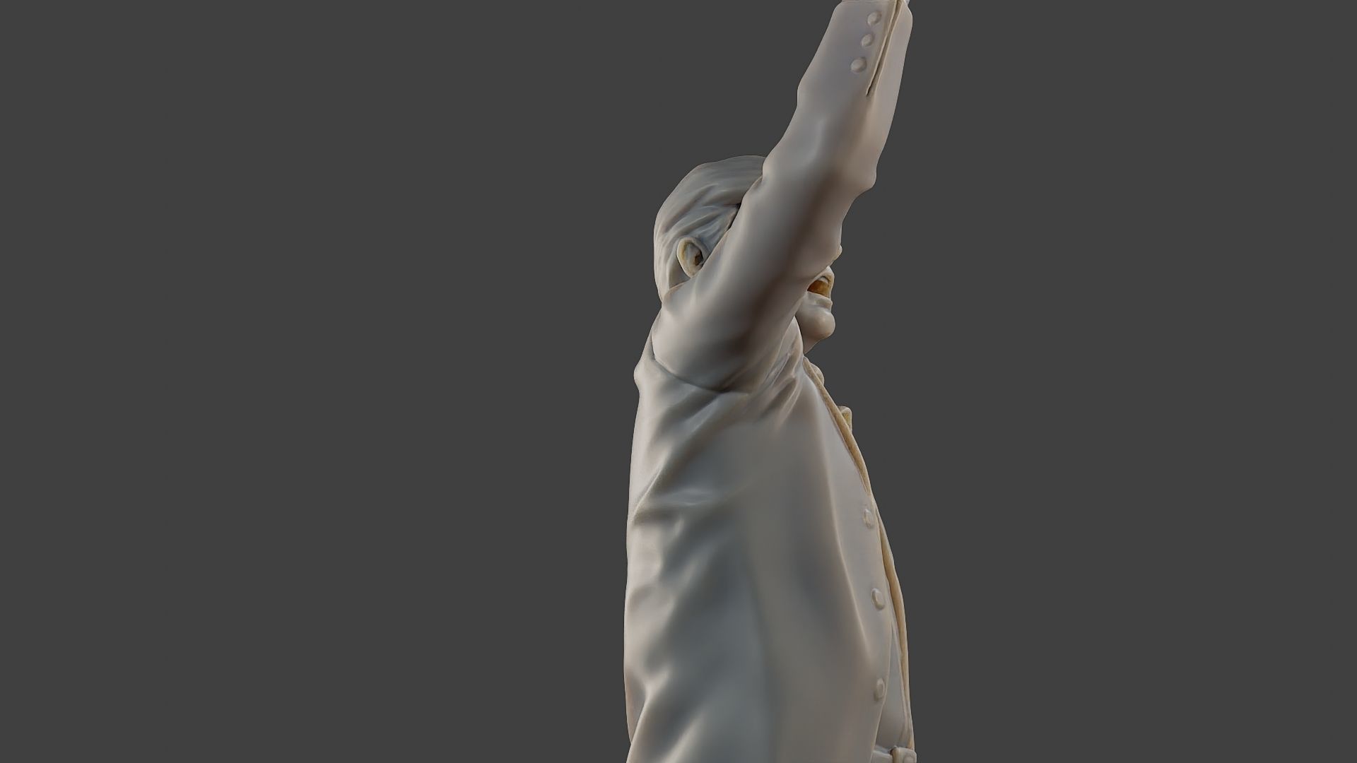 Donald Trump Fight Sculpture 3D print model_29