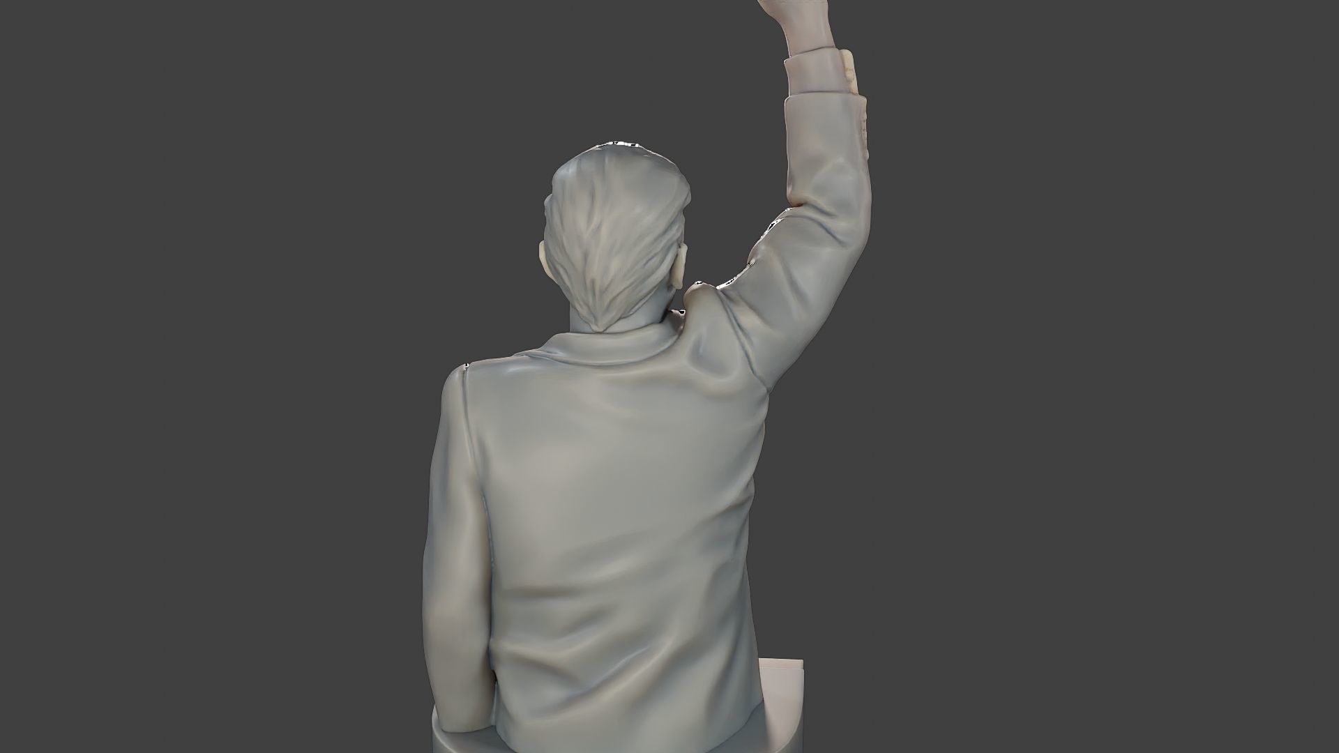 Donald Trump Fight Sculpture 3D print model_25