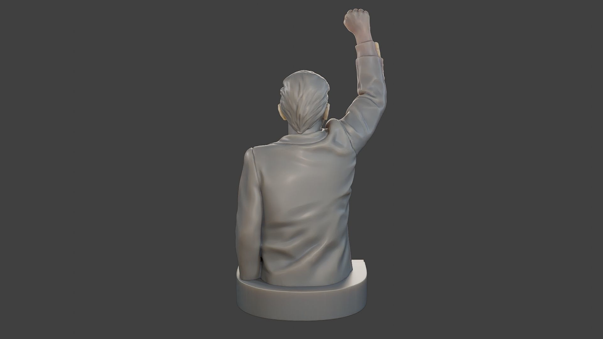 Donald Trump Fight Sculpture 3D print model_6