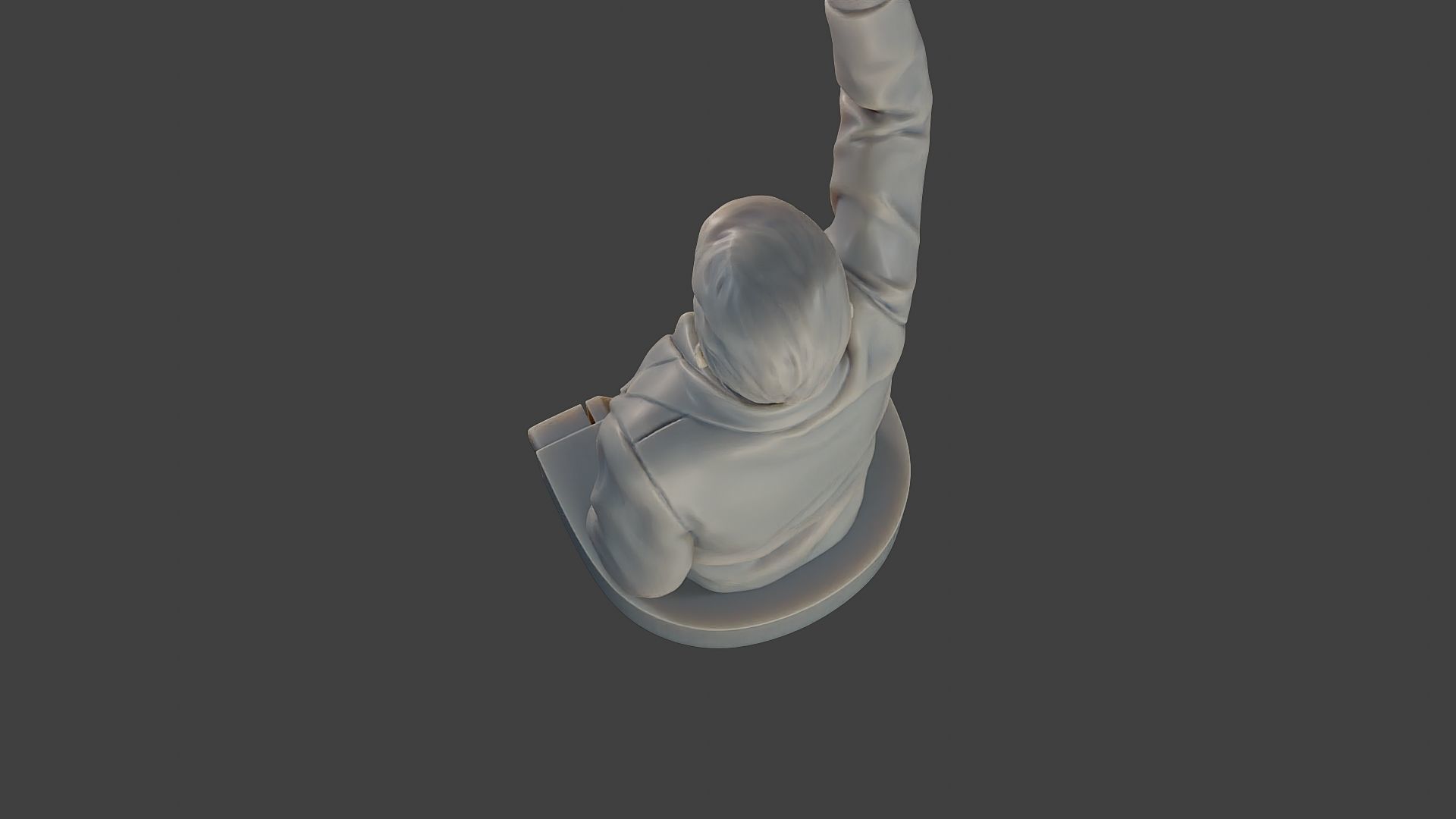 Donald Trump Fight Sculpture 3D print model_16