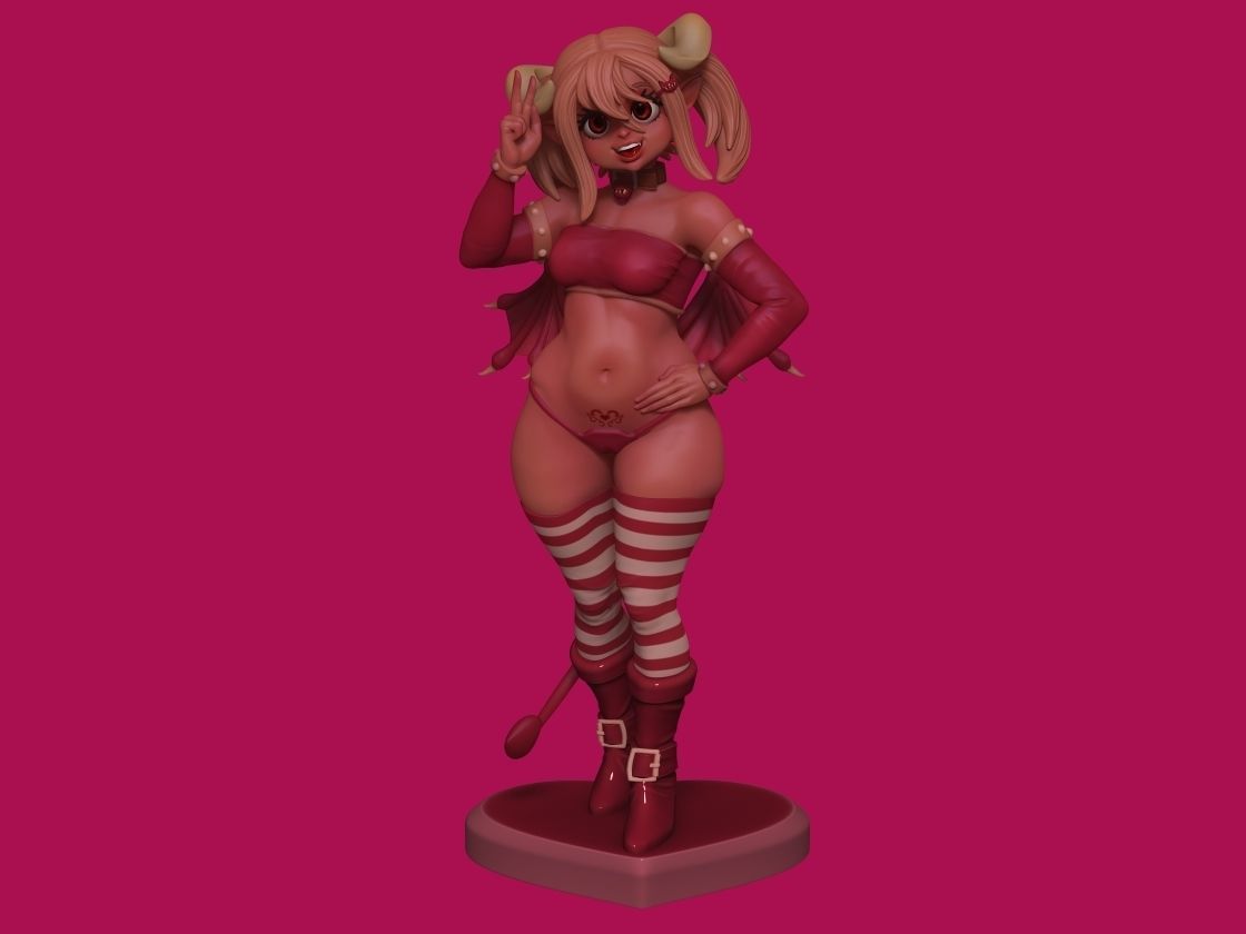 CHEERFUL SUCCUBUS 3D print model_6