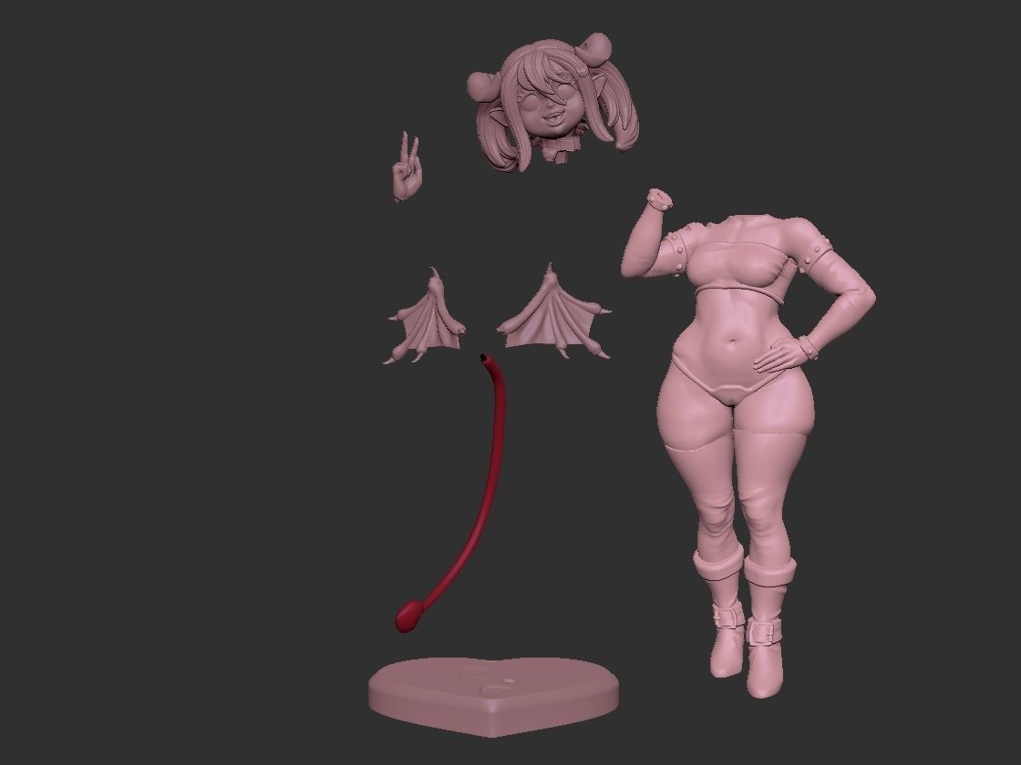 CHEERFUL SUCCUBUS 3D print model_16