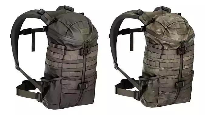 MYSTERY RANCH 3 DAY ASSAULT PACK TRI ZIP Low-poly 3D model