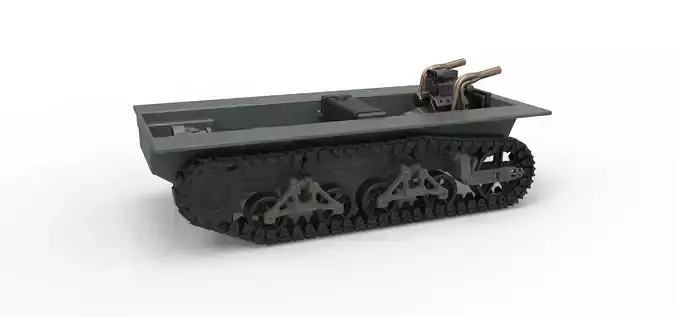 Vintage Monster tank Base Scale 1 to 25 3D print model