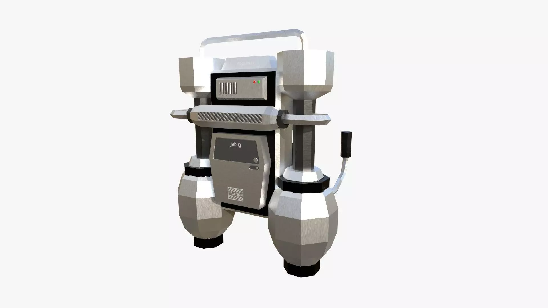 Jetpack Low Poly G05 - SciFi Character Design Low-poly 3D model