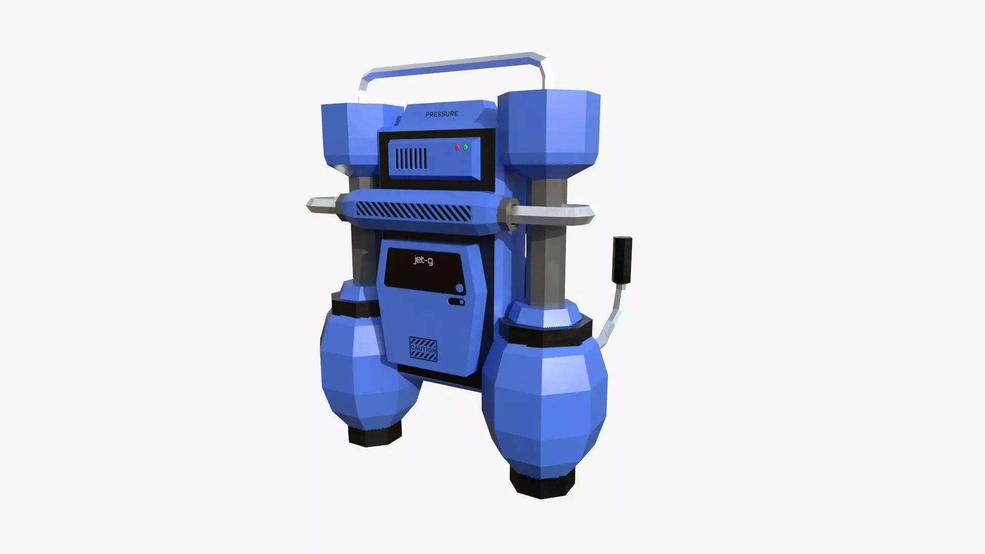 Jetpack Low Poly G03 - SciFi Character Design Low-poly 3D model