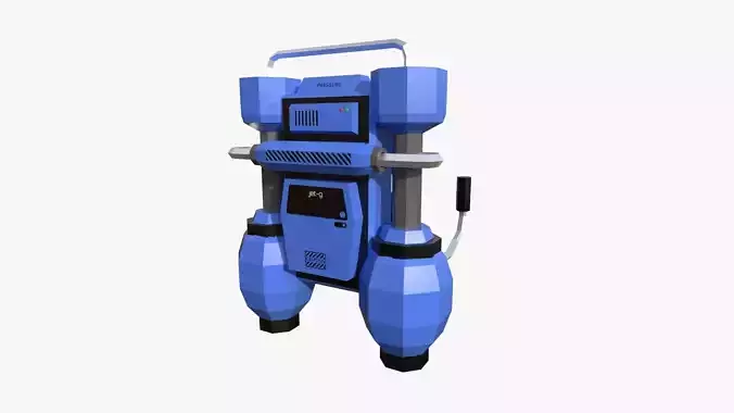 Jetpack Low Poly G03 - SciFi Character Design Low-poly 3D model
