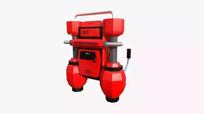 Jetpack Low Poly G02 - SciFi Character Design Low-poly 3D model