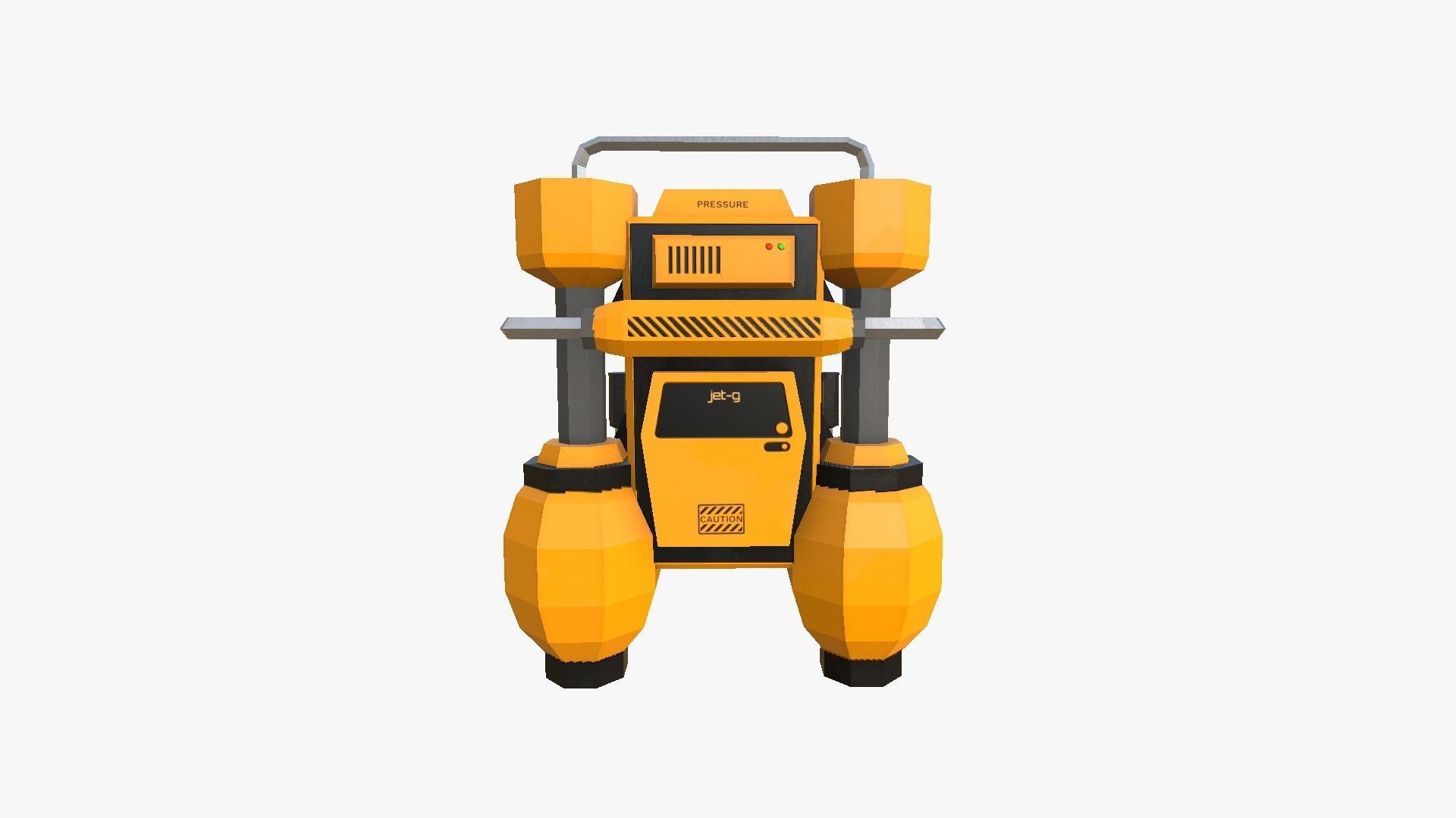 Jetpack Low Poly G01 - SciFi Character Design Low-poly 3D model_2