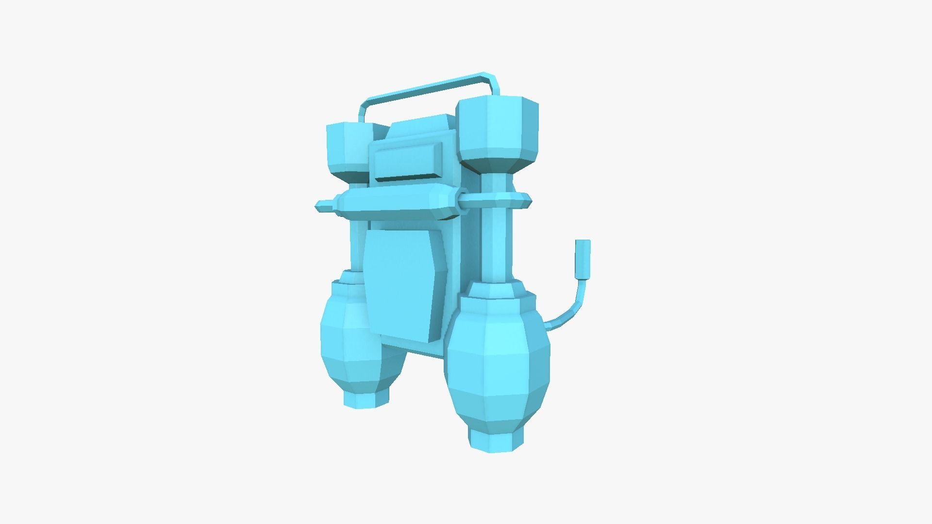 Jetpack Low Poly G01 - SciFi Character Design Low-poly 3D model_8