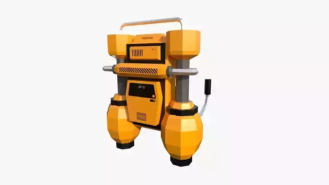 Jetpack Low Poly G01 - SciFi Character Design Low-poly 3D model