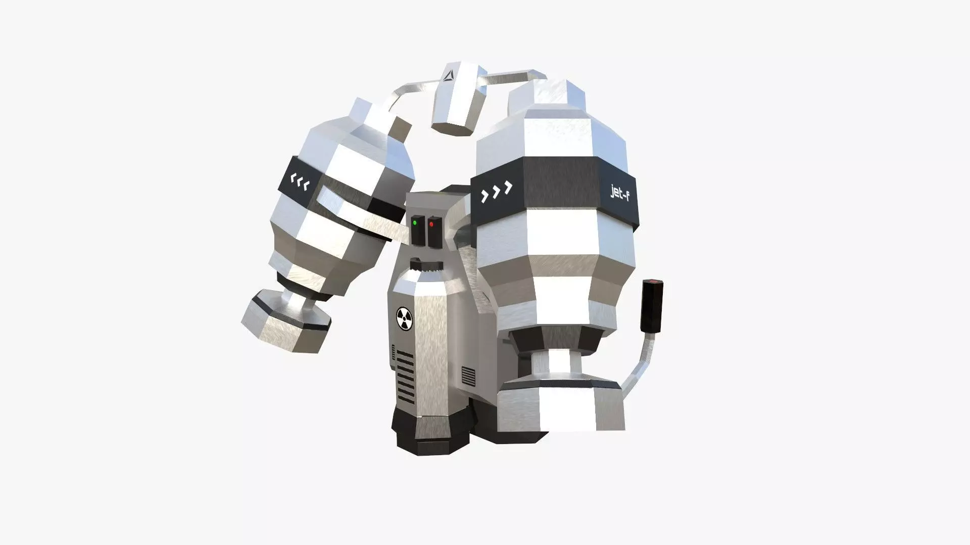 Jetpack Low Poly F05 - SciFi Character Design Low-poly 3D model