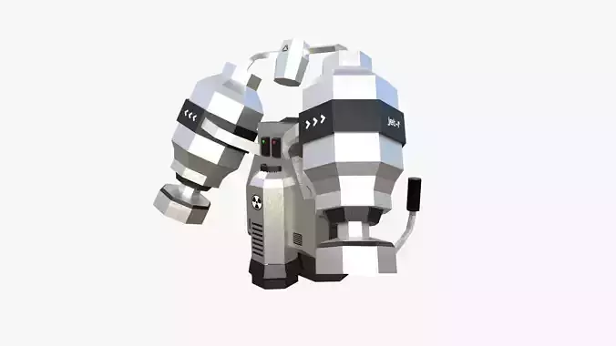 Jetpack Low Poly F05 - SciFi Character Design Low-poly 3D model