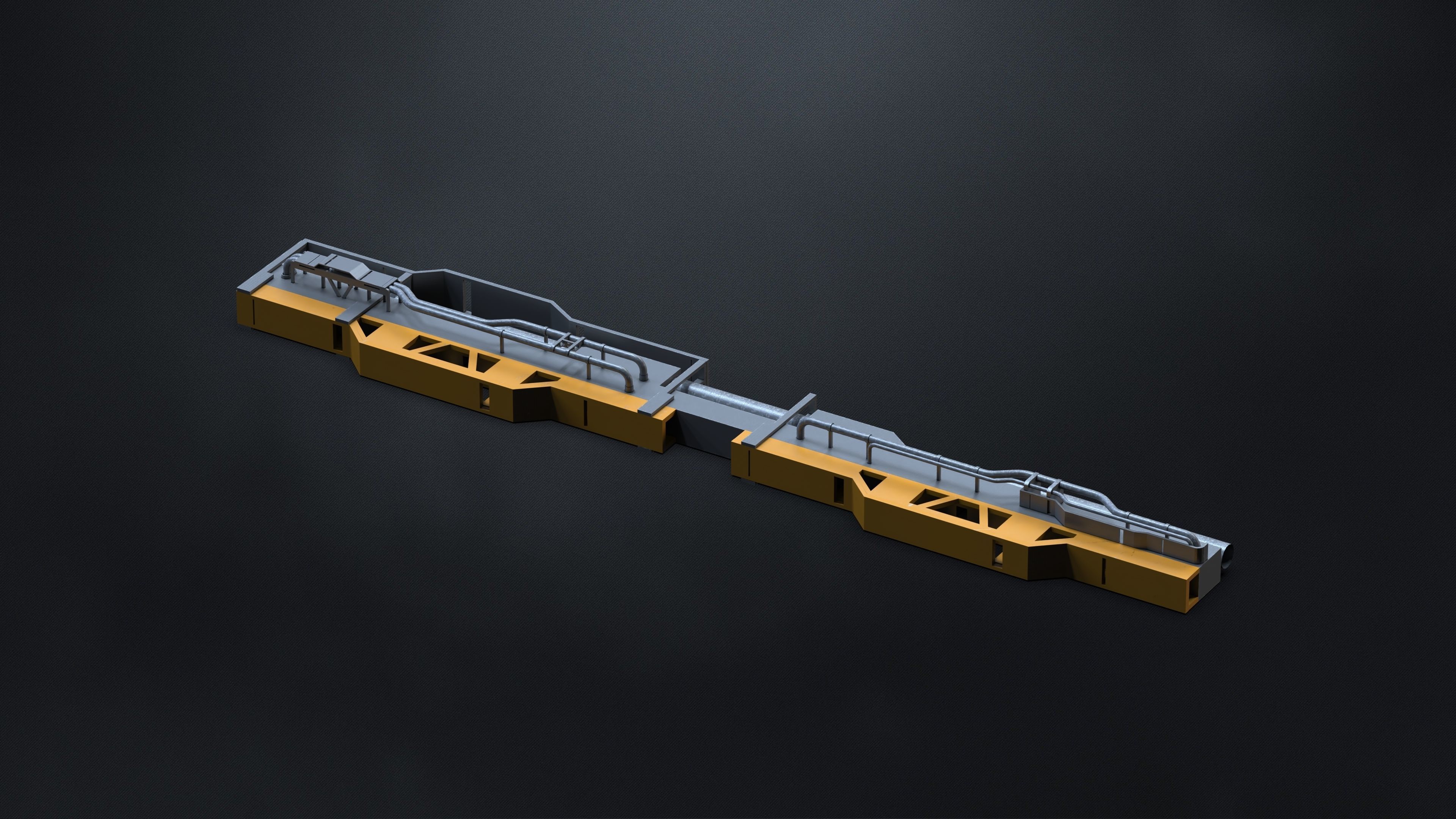 10 SUBD Scifi Architectural Kitbash Vol 2 3D model_7