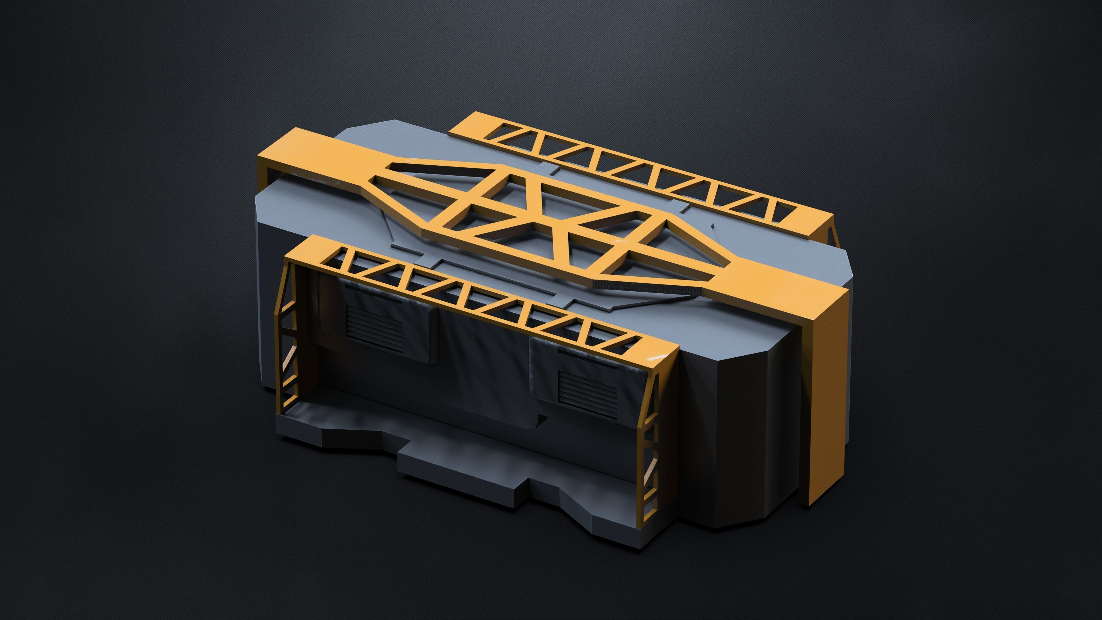 10 SUBD Scifi Architectural Kitbash Vol 2 3D model_9