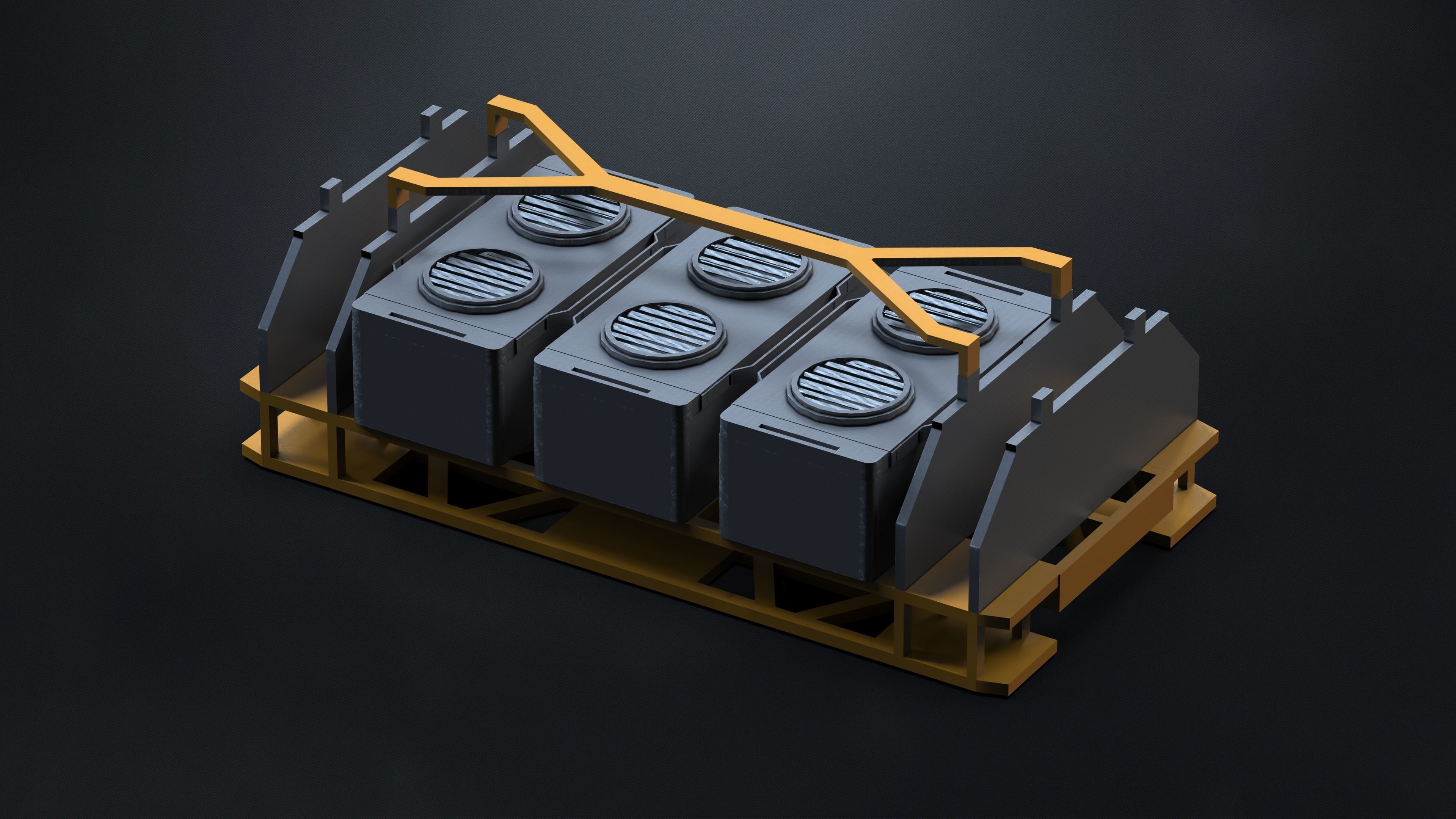 10 SUBD Scifi Architectural Kitbash Vol 2 3D model_8