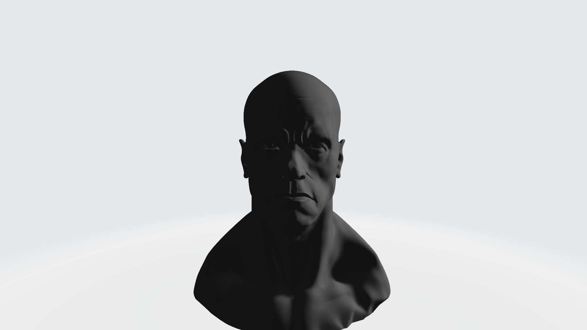 Arnold 3DPrint Bust 3D print model_5