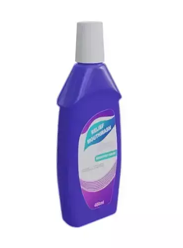 Sensitivity Relief Mouthwash Low-poly 3D model