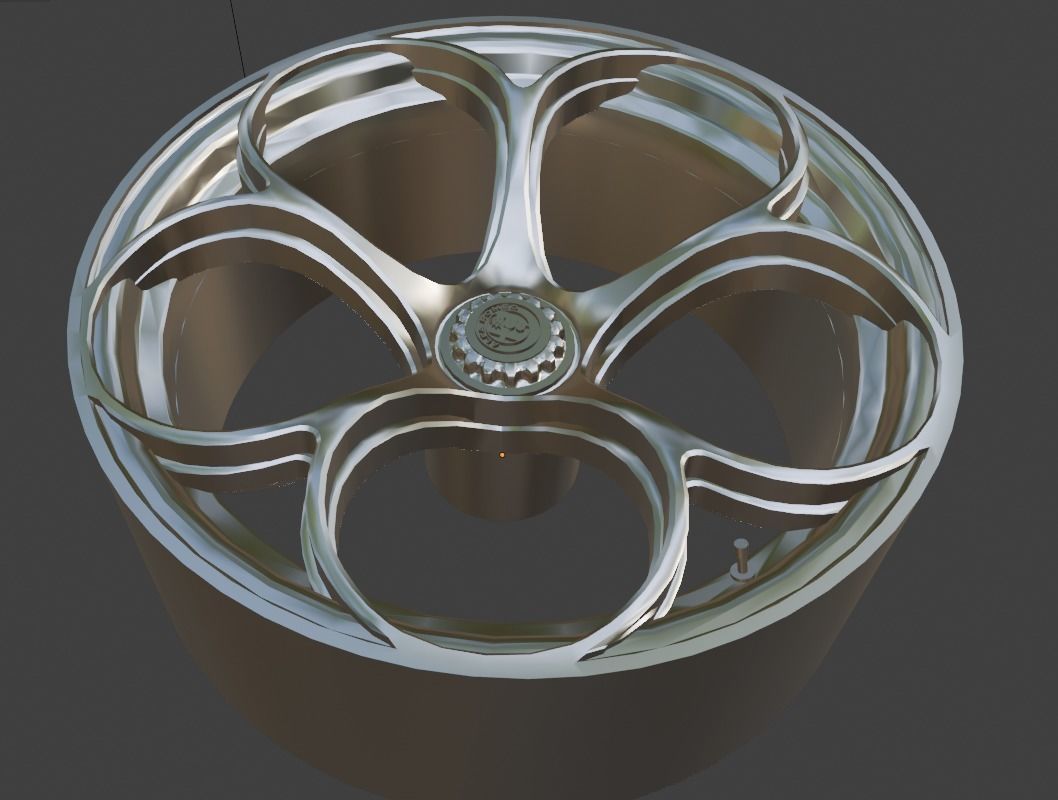 Alfa Romeo Giulia GTAm GTA OEM Wheels Rims 3D Print Ready 3D print model_2
