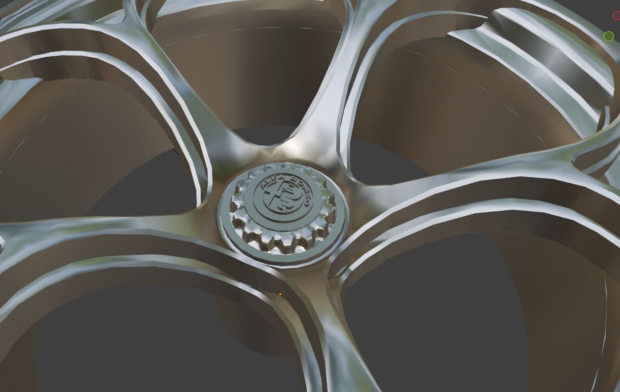 Alfa Romeo Giulia GTAm GTA OEM Wheels Rims 3D Print Ready 3D print model_1