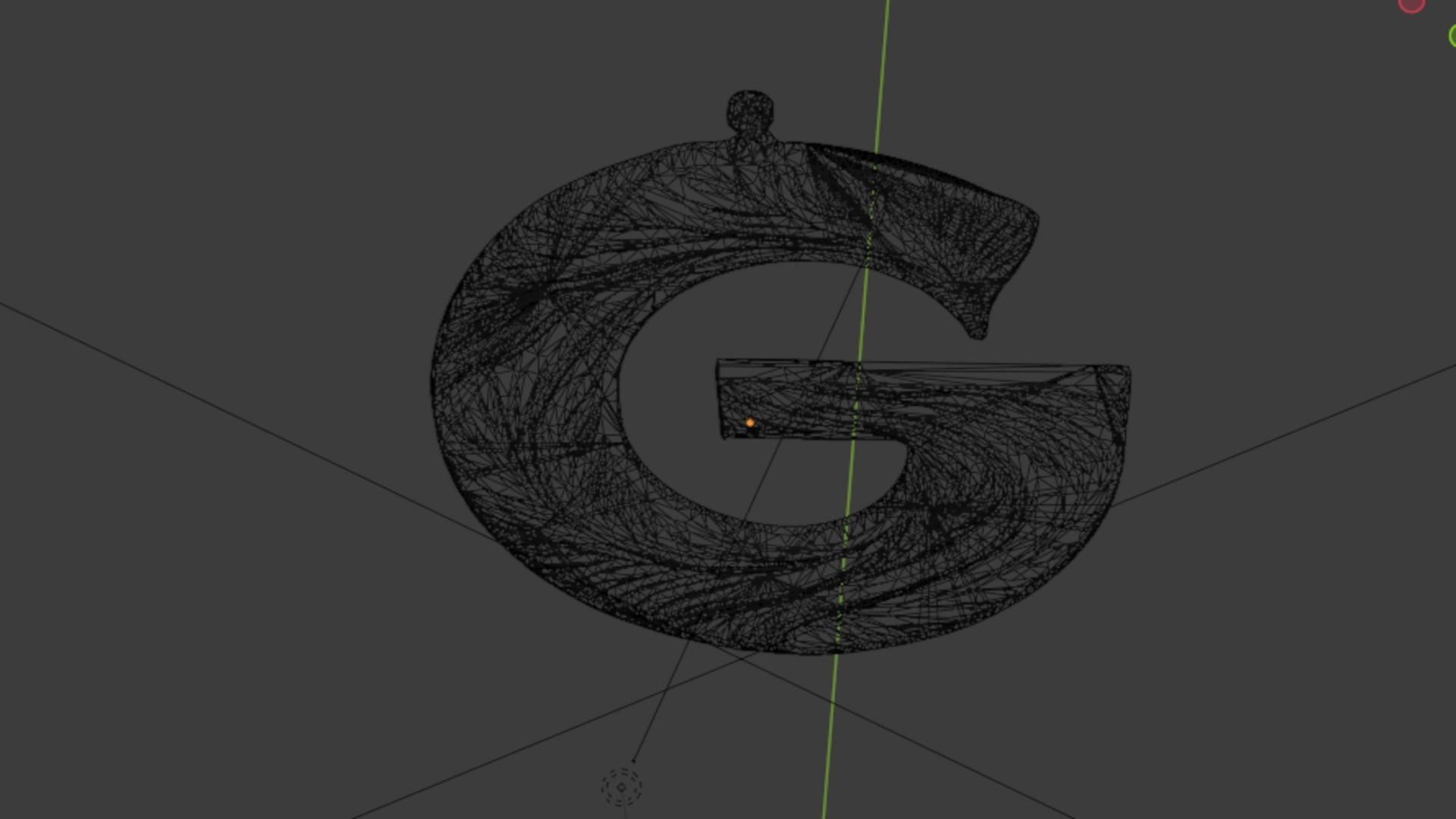 Alphabet Letter G Pendant 3D print model_5