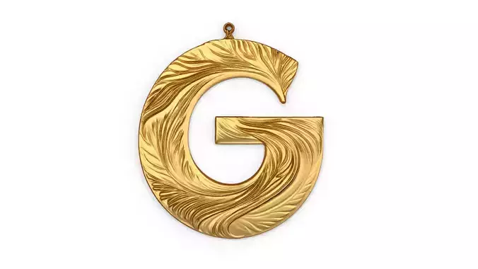 Alphabet Letter G Pendant 3D print model
