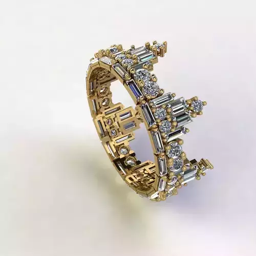 crown ring 3d 