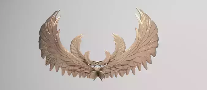 Arch Warrior biblical angel Golden wings 